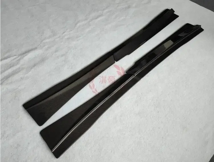 Для Mclaren MP4-12C 650S 2011-2018 Revoz Style 4 шт. боковые юбки из настоящего углеродного волокна