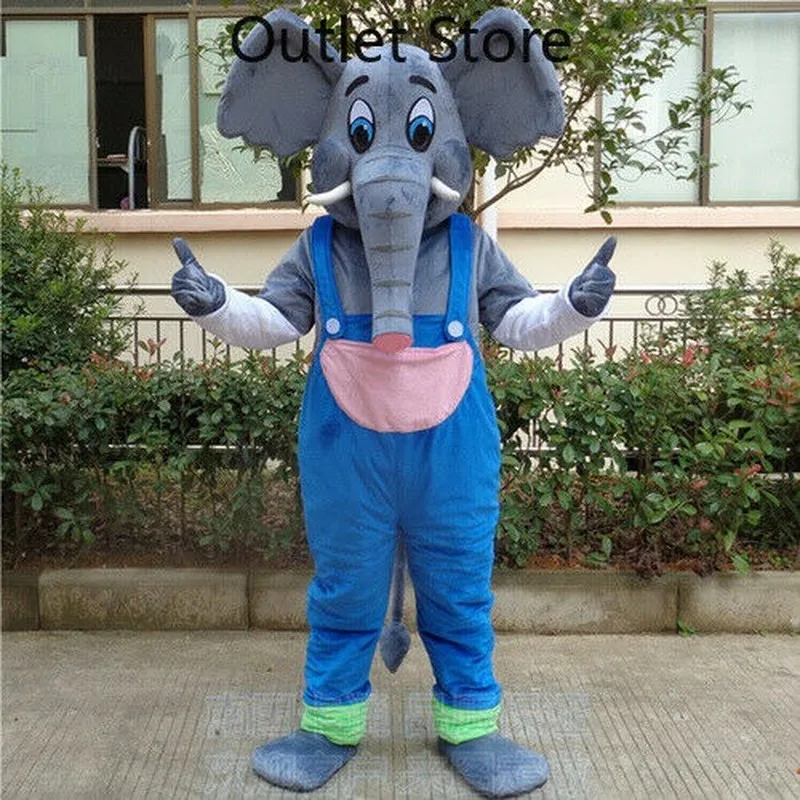 

Halloween Cartoon Elephant Cosplay Mascot Costume Party Game Dress Xmas Carnival Fursuit Outfits Carnival Xmas Easter Ad Clothes