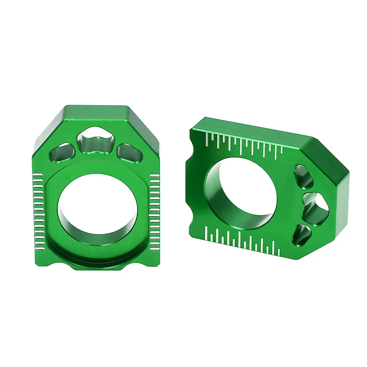 

Зеленый алюминиевый блок оси с ЧПУ для грязи, регулятор цепи для KAWASAKI KX 125 250 450 250F 450F KLX 450R 03-2020, детали мотоцикла