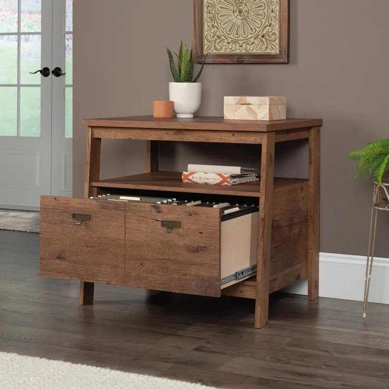 

1-Drawer Lateral File Cabinet, Vintage Oak