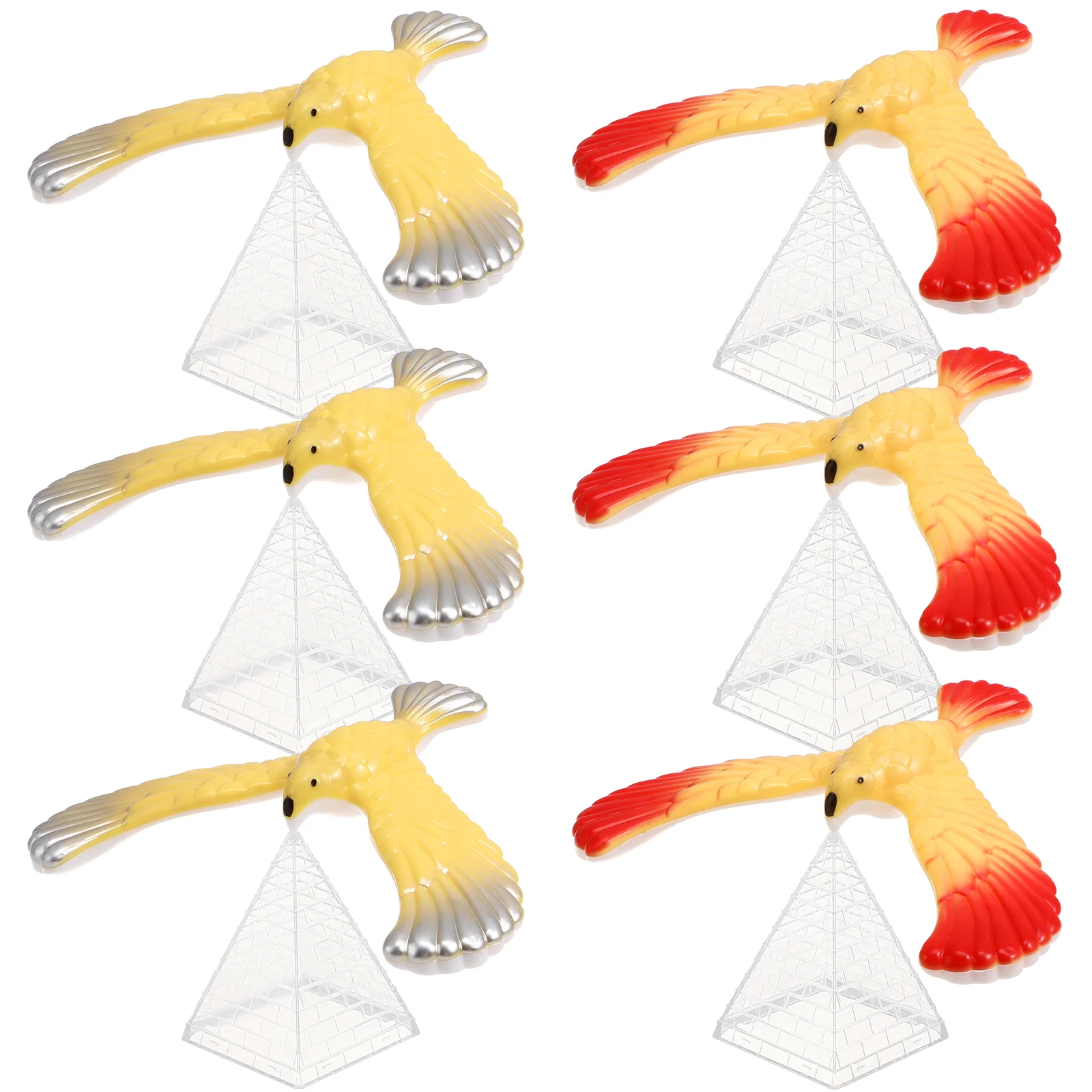 

Игрушки Toyandona в виде попугая, 6 шт., балансирующая птица, Орл, гравитация, птица, физическая наука, реквизит, украшение для офиса и рабочего стола
