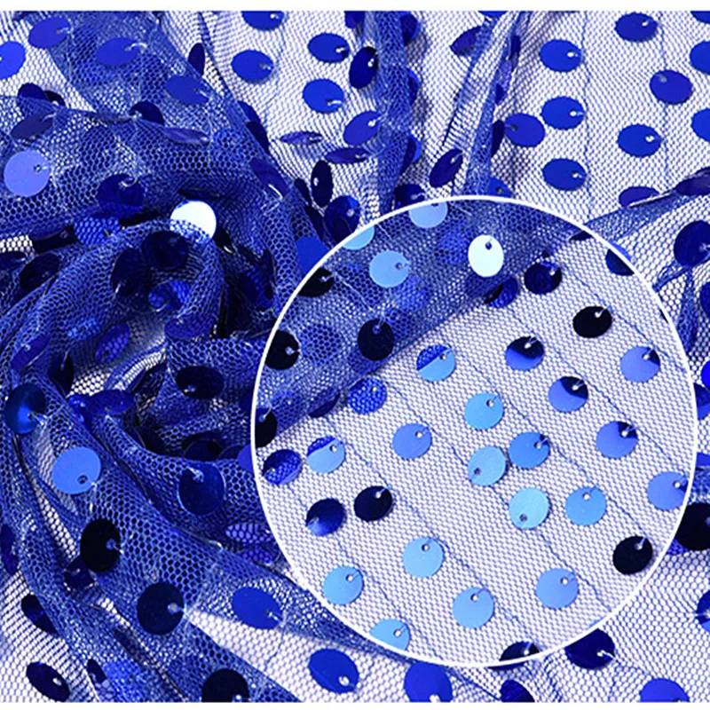 

1.1M Paillettes*9mm Encryption Tulle Skirt Confetti Sequins Lace Fabric Ribbon Stage Costume Sewing Trim Women Banquet Dress RG9