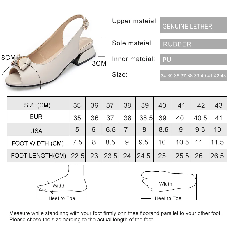 AIYUQI Women Sandals Genuine Leather 2023 Summer New Open Toe Fashion Bow Women's Sandals Fish Beak Large Size Sandals Ladies