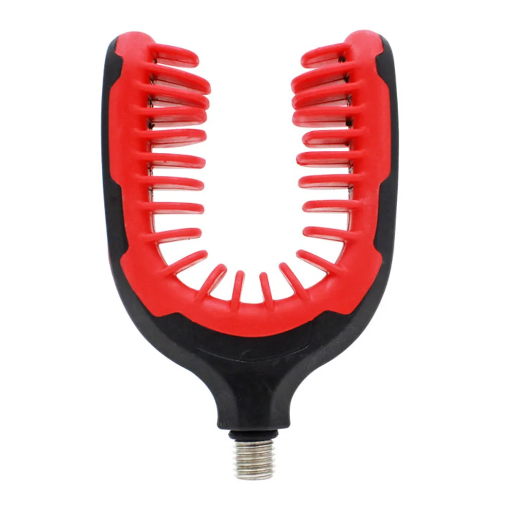

Carp Fishing Rod Holder ABS+TPR+Metal Fishing Tackle Gripper Red Blue Rod Grips With 3/8 Thread High Performance
