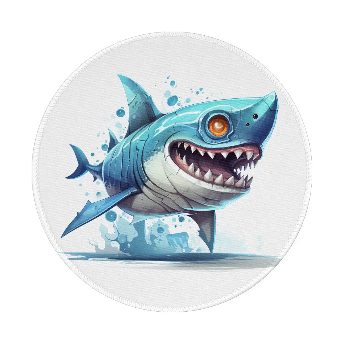

Shark Mouse Pad Cartoon Drawing Style Rubber Table Mousepad Anti Fatigue Fantasy Best Picture Mouse Mat
