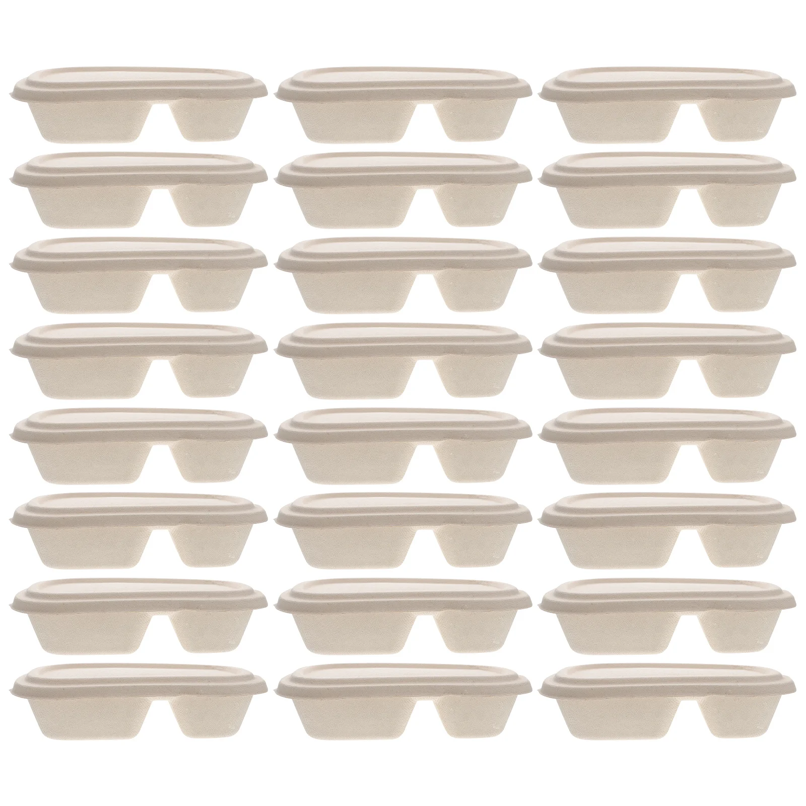 

25 Комплектов пищевых коробок, разделенные коробки, одноразовые коробки, биоразлагаемые пищевые контейнеры