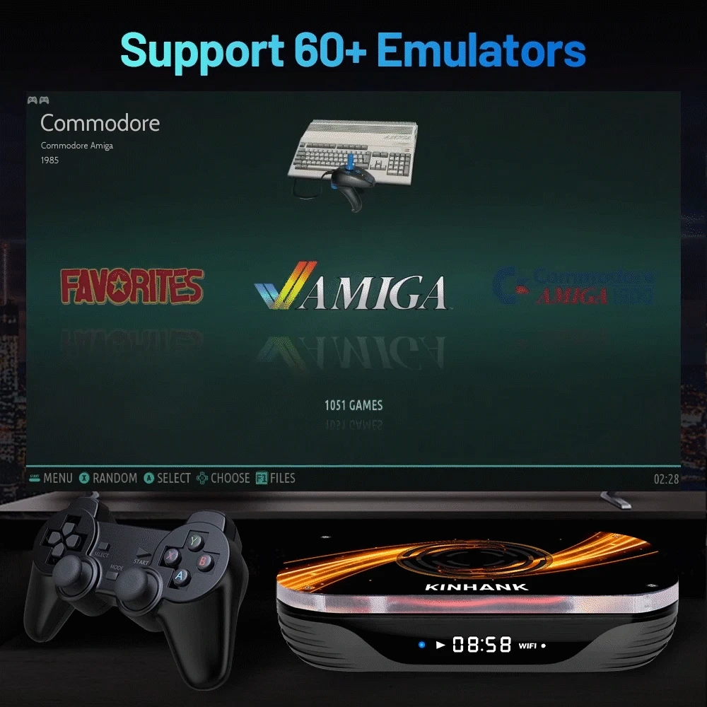 Ретро игровая консоль KINHANK X3 Plus с 114000 + играми 60 эмуляторами для PS1/PSP/DC/N64/MAME 4K