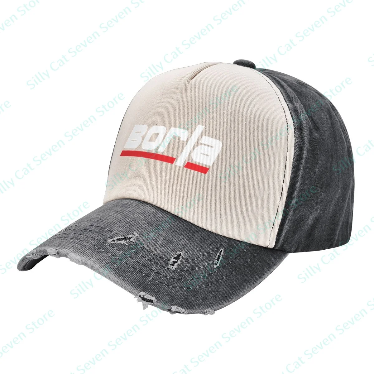 

Multiple Colour Borlas Vintag Denim color contrast Baseball Cap Peaked Cap Adjustable Unisex Dad Hat Shade Sport Baseball Hats