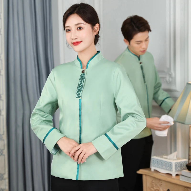 Униформа для китайского ресторана женская одежда уборки костюм администратора