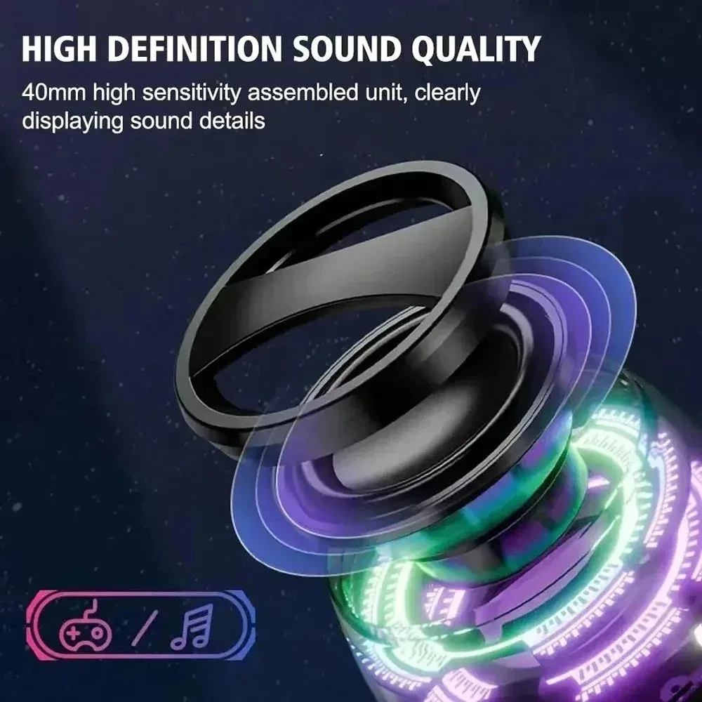 Фото Портативный уличный магнитный держатель для телефона, Bluetooth-динамик, мини-стереодинамик для путешествий со светодиодной цветной подсветкой, беспроводной громкоговоритель №4