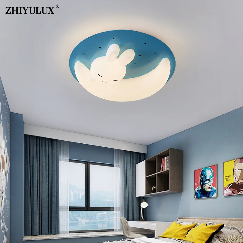 

Милый кролик, дизайн, новая лампа для гостиной, детской комнаты, детской спальни, детской комнаты, зала, лампы для внутреннего освещения