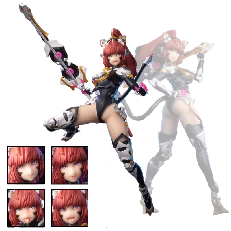 

Bigfirebird Build Science Catwoman Team Sunflower 001 Alloy Skeleton Silica Gel Skin 7inch 18CM Mecha Girl Action Figures