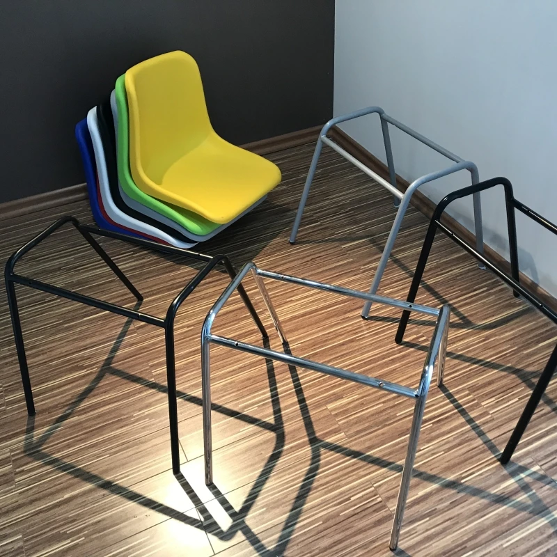Штабелируемые настраиваемые пластиковые металлические ножки цена высокий стул
