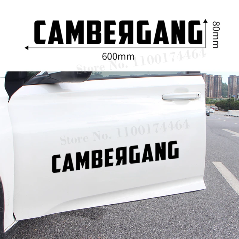 

JDM CAMBERGANG Personalized Car Stickers Decals Front and Rear Windshield Vinyl Glue ниссан кашкай j10 тюнинг Creative Stickers