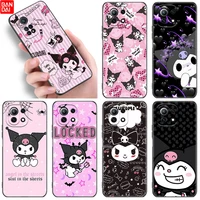 cartoon cute kuromis phone case for xiaomi mi 11 lite ne 11i 11t a3 a2 a1 10t poco x3 nfc gt f3 m3 m4 x4 pro 5g black soft cover