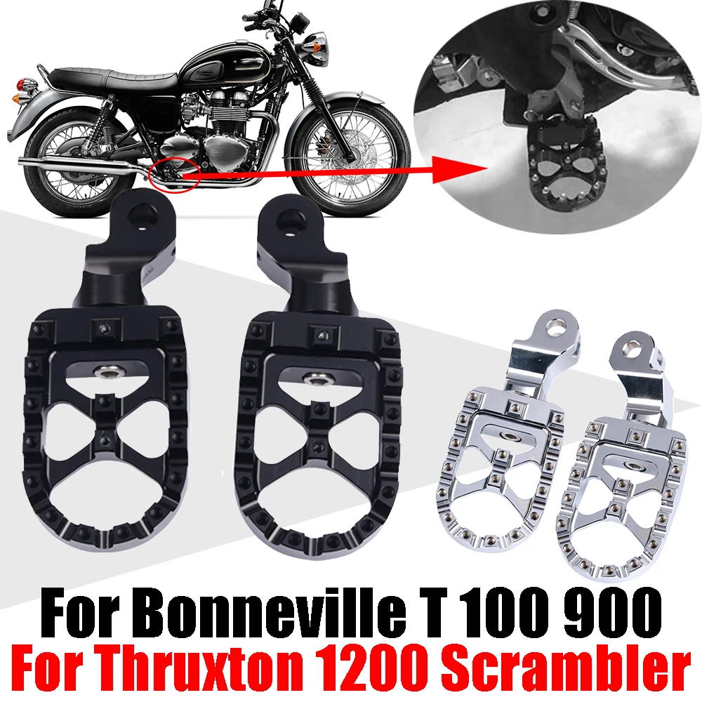 

For Triumph Bonneville T100 T900 T 100 Trunxon 1200 Scrambler Motorcycle Accessories Front Footrests Foot Pegs Pedals Footpegs