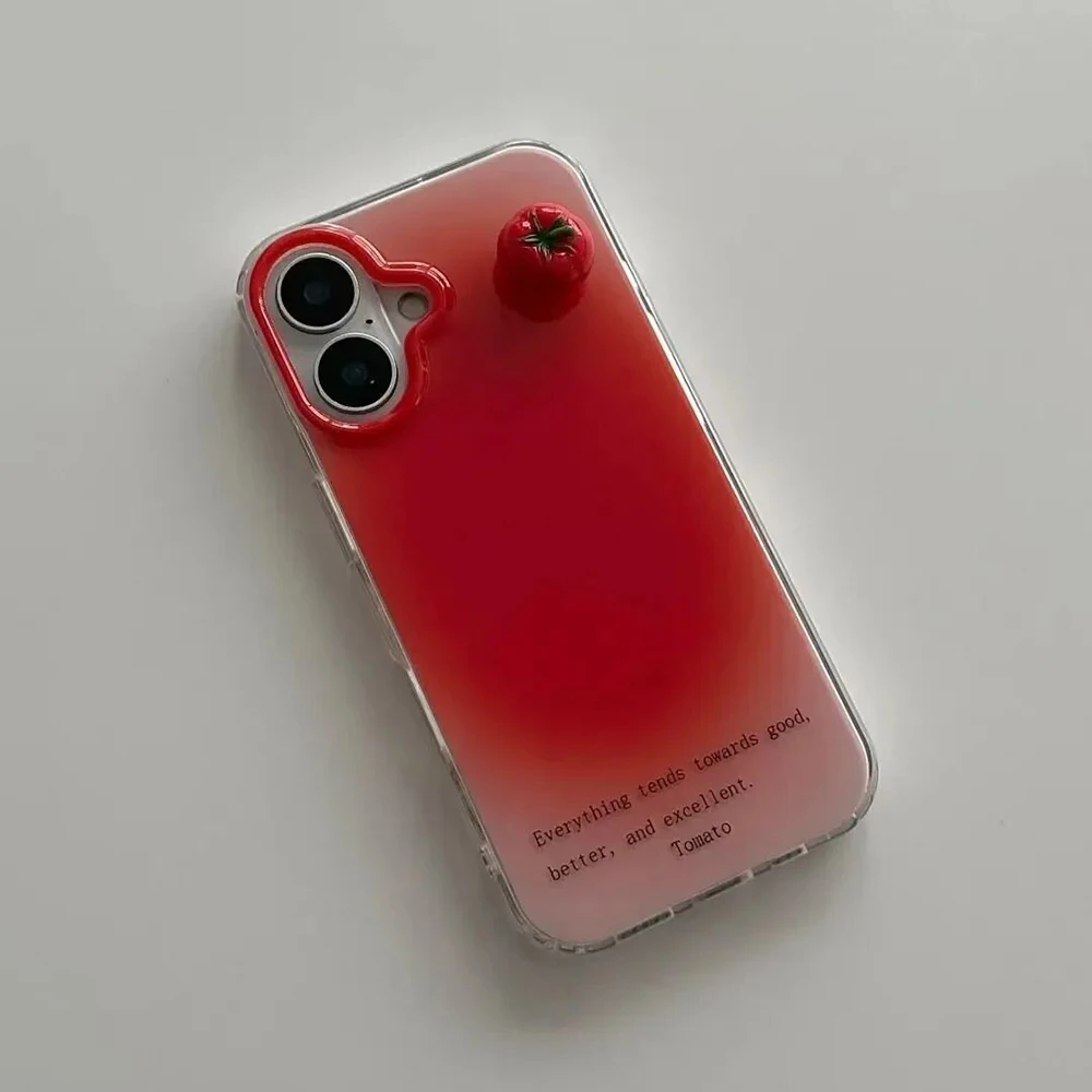 Фото Чехол для телефона Ins Red Retro Tomato для Samsung Galaxy A37 A57 A17 A07 A56 A36 A26 A73 A55 A54 A53 A52 A34 A33 A23 A14 A13 4G 5G №1
