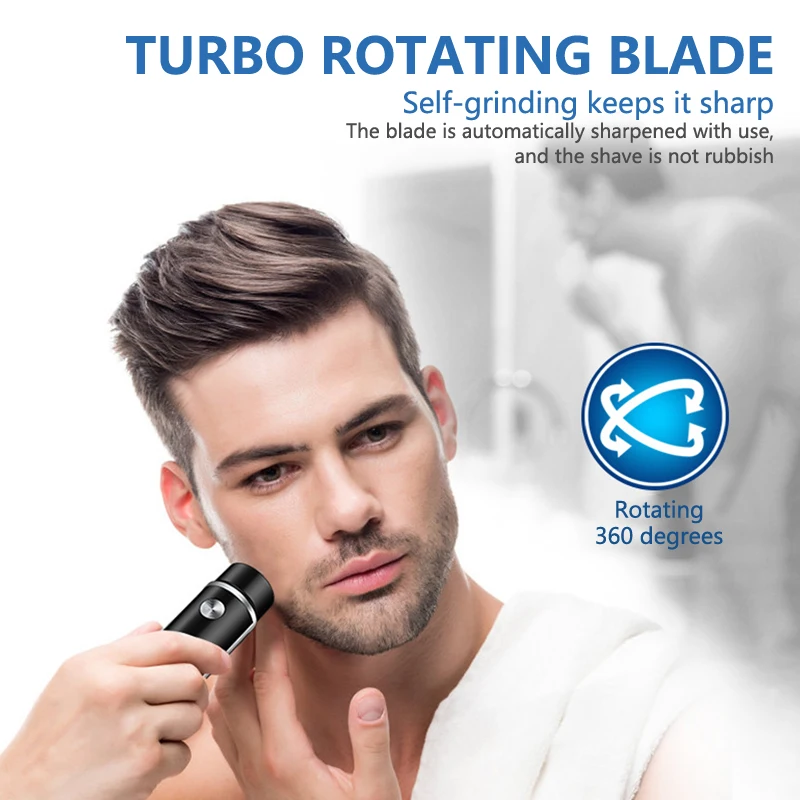 

Mini Electric Shaver Men's Portable Shaver USB Charging Face Full Body Shaver