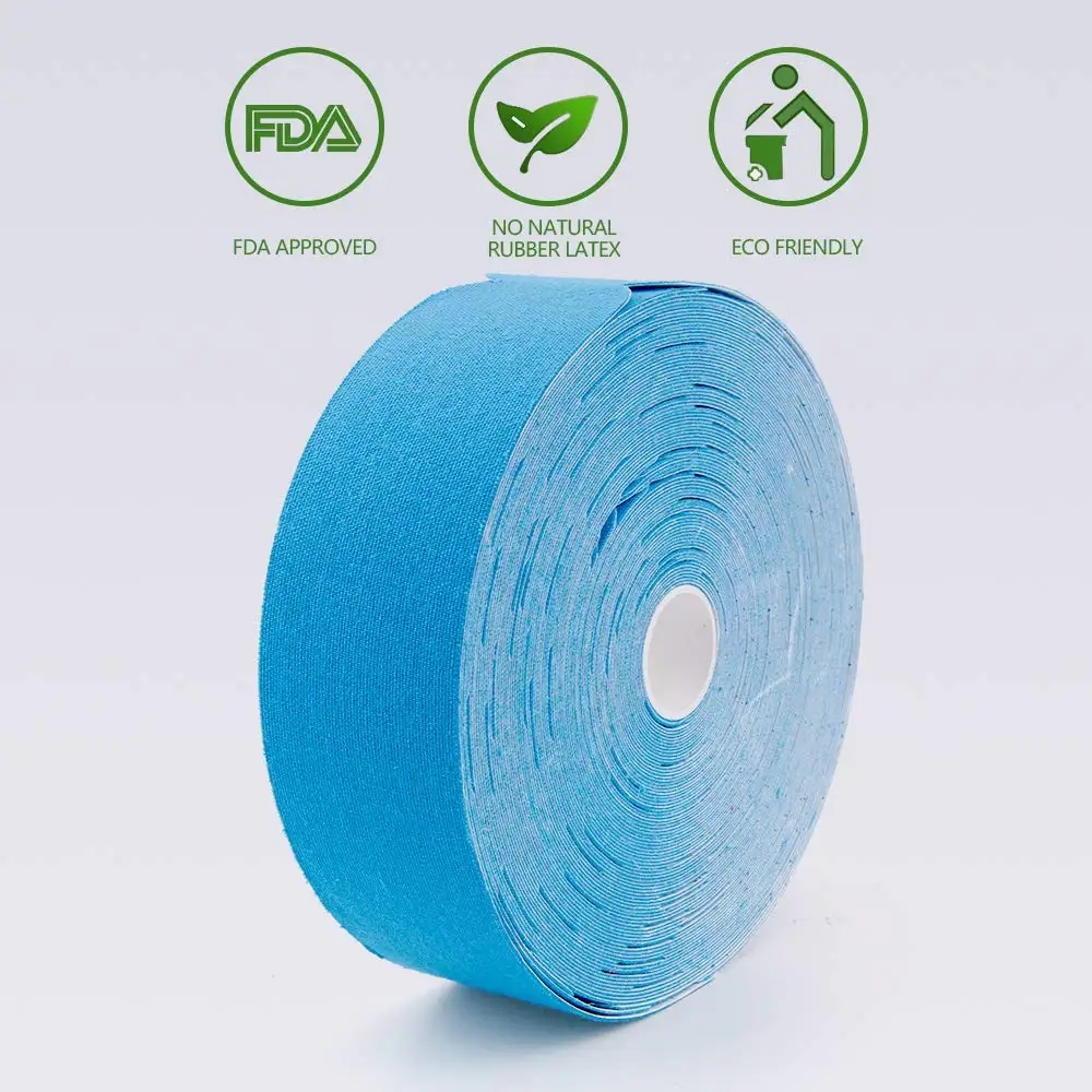 Кинезиологическая лента Pre Cut Спортивная дышащая эластичная повязка