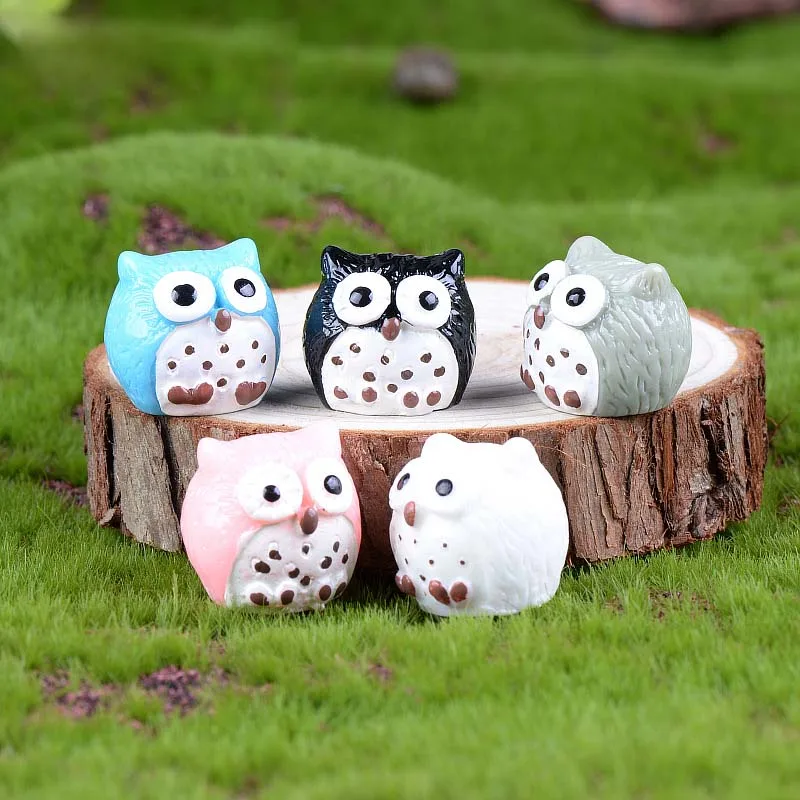 Миниатюрные фигурки животных Медведь Кролик собака маленький домик микро-фея