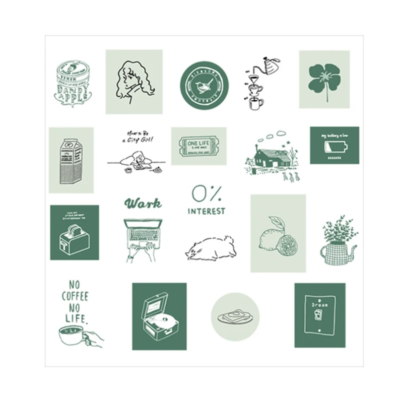 

Наклейка для чемодана J6PA, 60 шт., водостойкая, записываемая, для бутылки с водой, компьютера