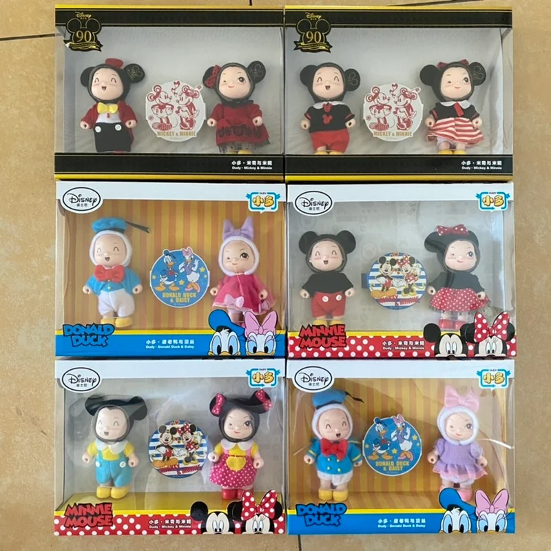 

Disney Mickey Mouse Anime Minnie Donald Duck Dudy 90Th anniversary Kawaii Doll Action Figure Baby Toys Boy Girl Birthday Gift