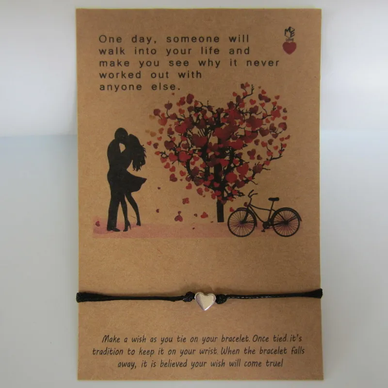 

one day some one will walk into your life and make you see why it never worked out with anyone wish bracelets for gifts husband