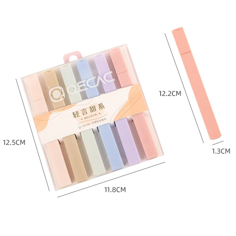 

Светильник лый роскошный яркий Яркий набор для студентов с супермягким двусторонним ярким маркером, канцелярские принадлежности для студе...