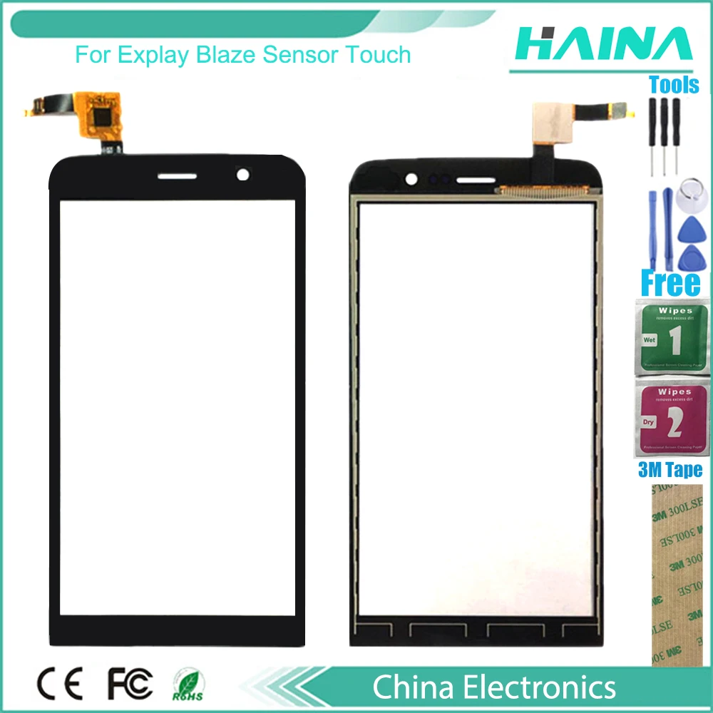 

Touchsceen For Explay Blaze Sensor Touch Screen Digitizer Panel Front Glass with+3M Sticker