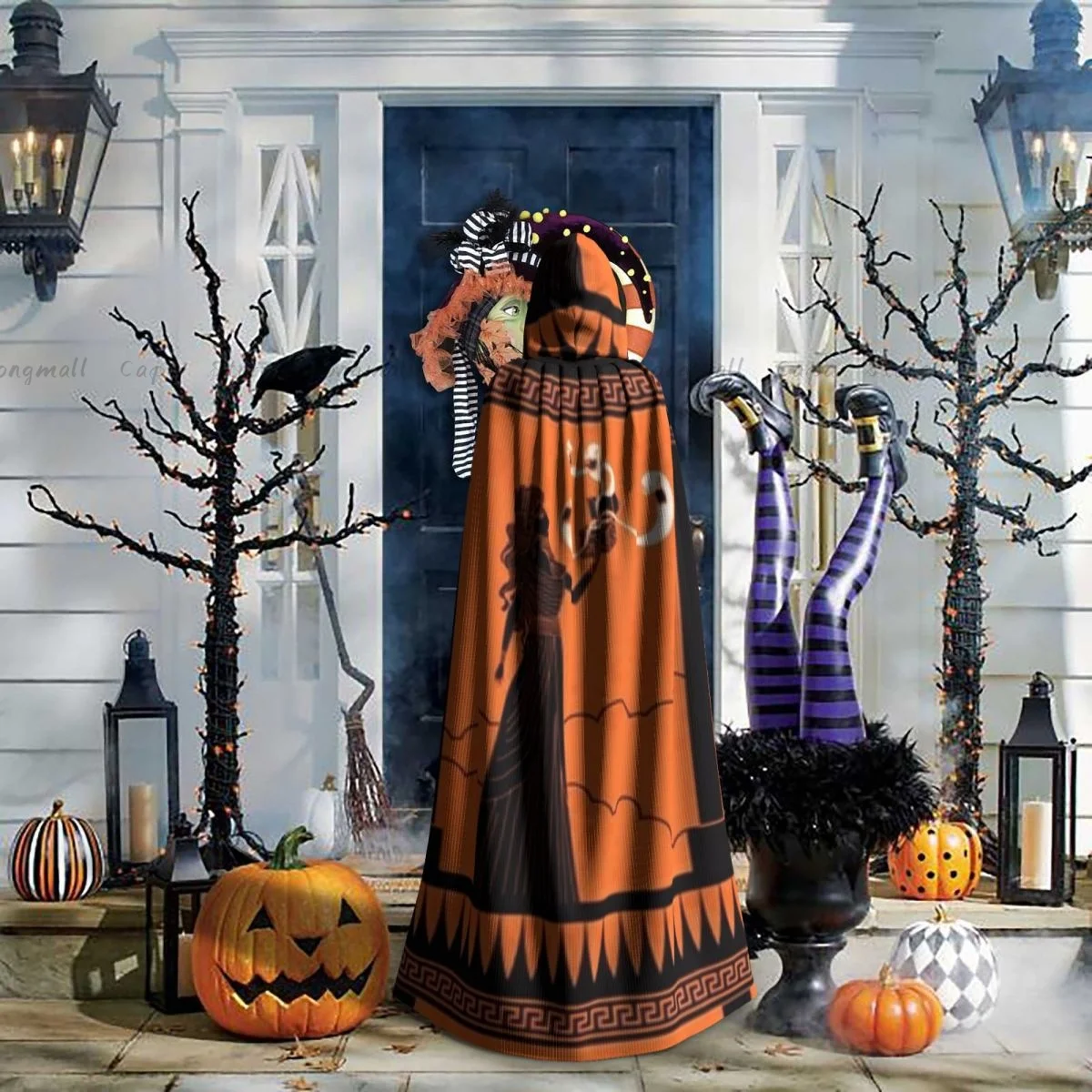 Пандора открывающая коробку плащ с капюшоном косплей костюм Хэллоуин для