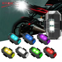7 color rechargeable led warning strobe light mini signal light drone with strobe light moto motorcycle turn signal indicator