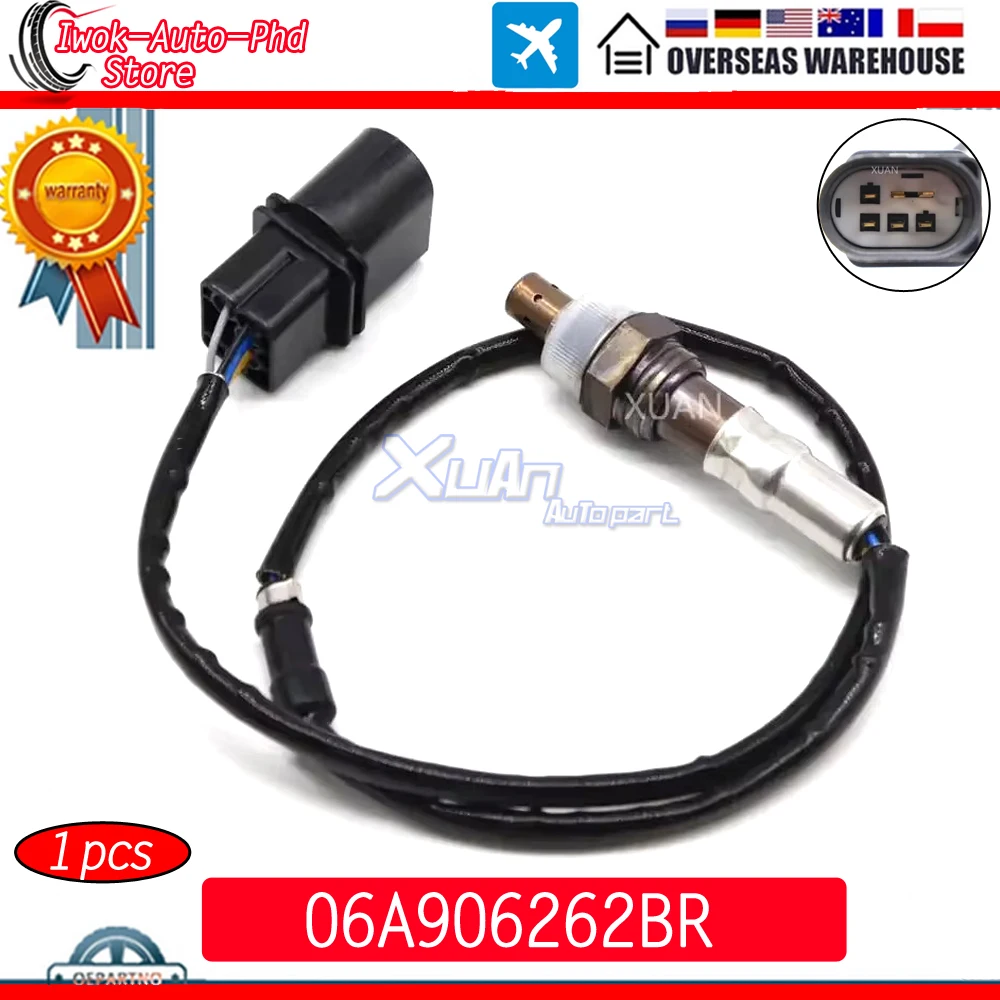 XUAN 5-проводной Датчик Кислорода Lambda O2 Для Volkswagen Caddy Golf Plus Touran 1 6 Л