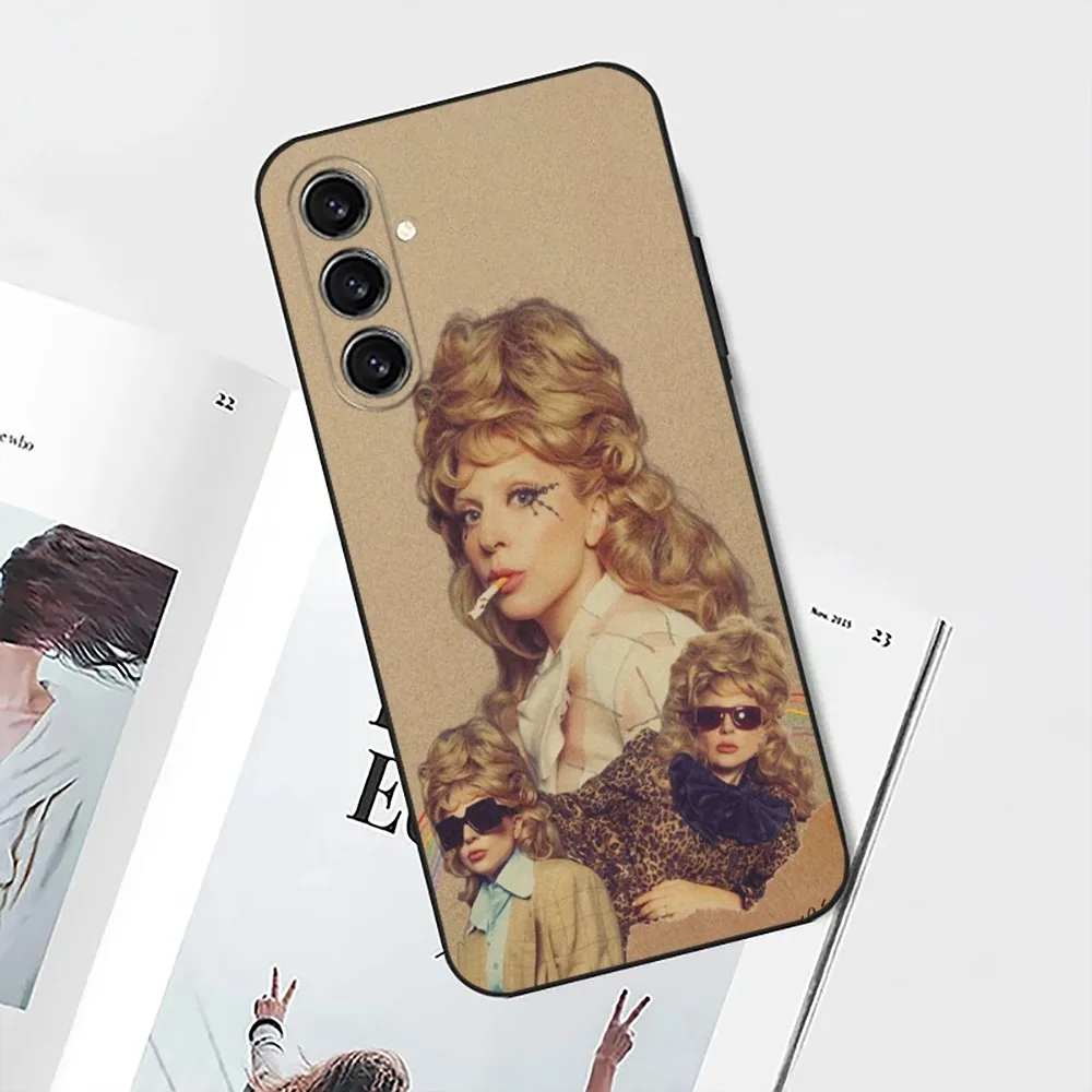 Чехол для телефона L-Lady Singer G-Gaga Die с улыбкой Samsung S25 S24 S21 S22 S23 S30 Ultra 20 Plus Fe Lite Note Black Soft