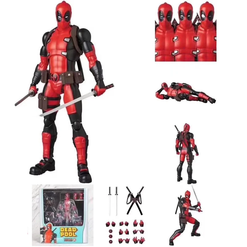 Экшн-фигурки Marvel MAF 082 Deadpool модели X-Men игрушки | Игрушки и хобби