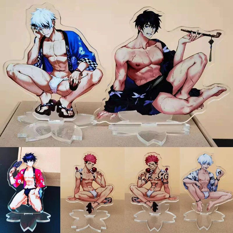Anime Jujutsu Kaisen Gojo Satoru Fushiguro Megumi Acrylic Figure BL Stand Model Plate Cartoon Desk Decor Sexy Cospla Gift