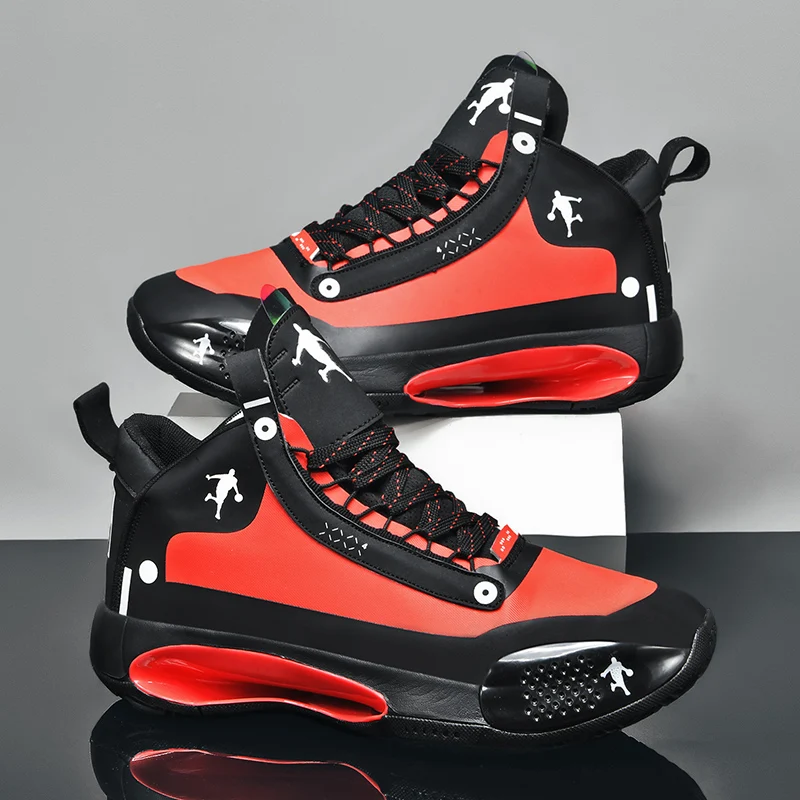 

Basketball Shoes for Men Lace-Up High Top Sneakers Mens Retro Basketball Shoes Breathable Trend Men Sneakers Walking Shoes