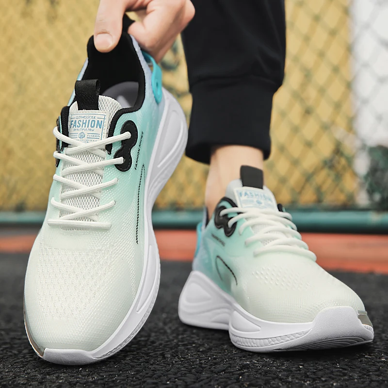 2023 Men Sneakers Thick Sole Original Athletic Running Shoes for Men Breathable Summer Outdoor Casual Sports Shoes Male Basket