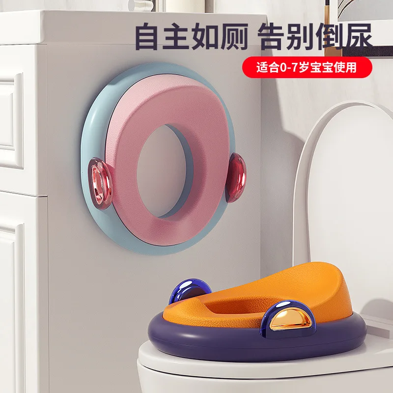 

Детское сиденье для унитаза, большое сиденье для унитаза, нескользящее сиденье для унитаза для маленьких мальчиков и девочек, домашний унитаз