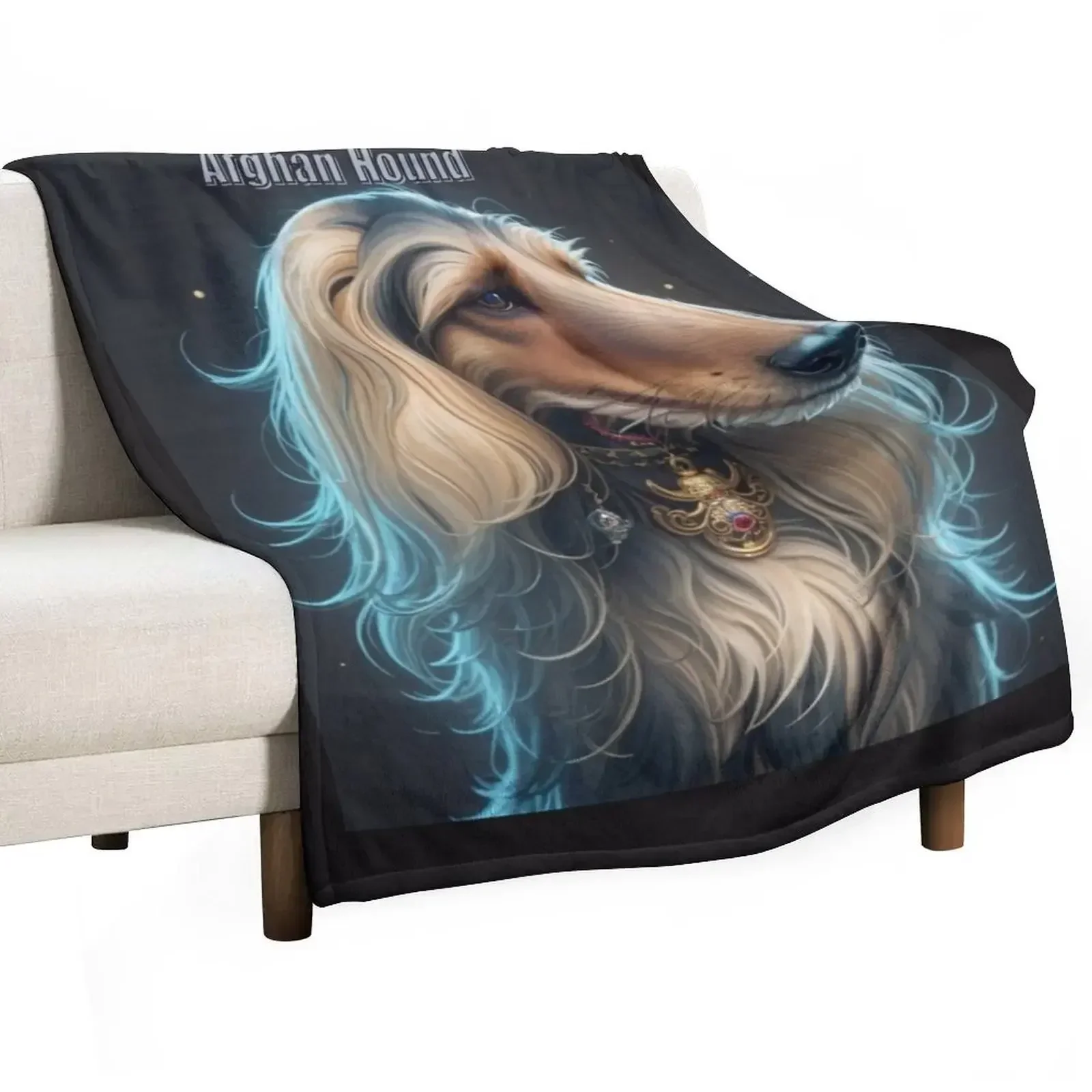 KJB-02-Афганское одеяло для гигантского дивана лохматое полярное