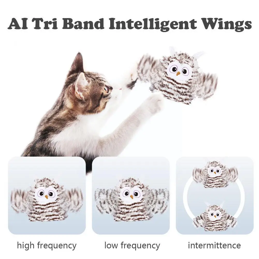 

High Quality Cat Toys Fun Cat Interactive Since The Wholesale Amusement Cat Owl Toys Swinging Magic Intelligent Electric Th X6Q7