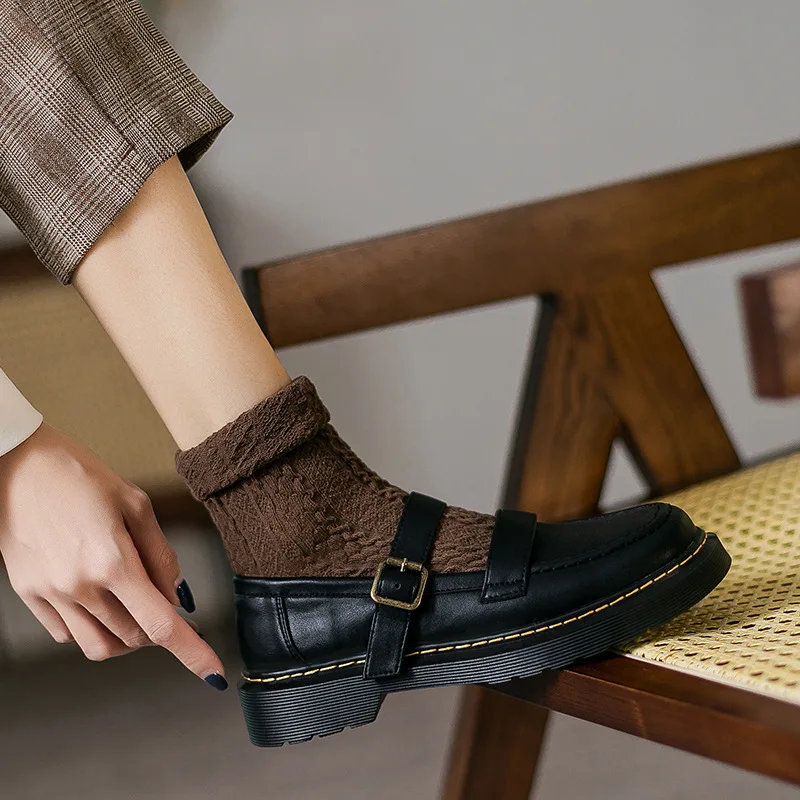 

Female, 2022 pu shoe institute wind restoring ancient ways single shoes