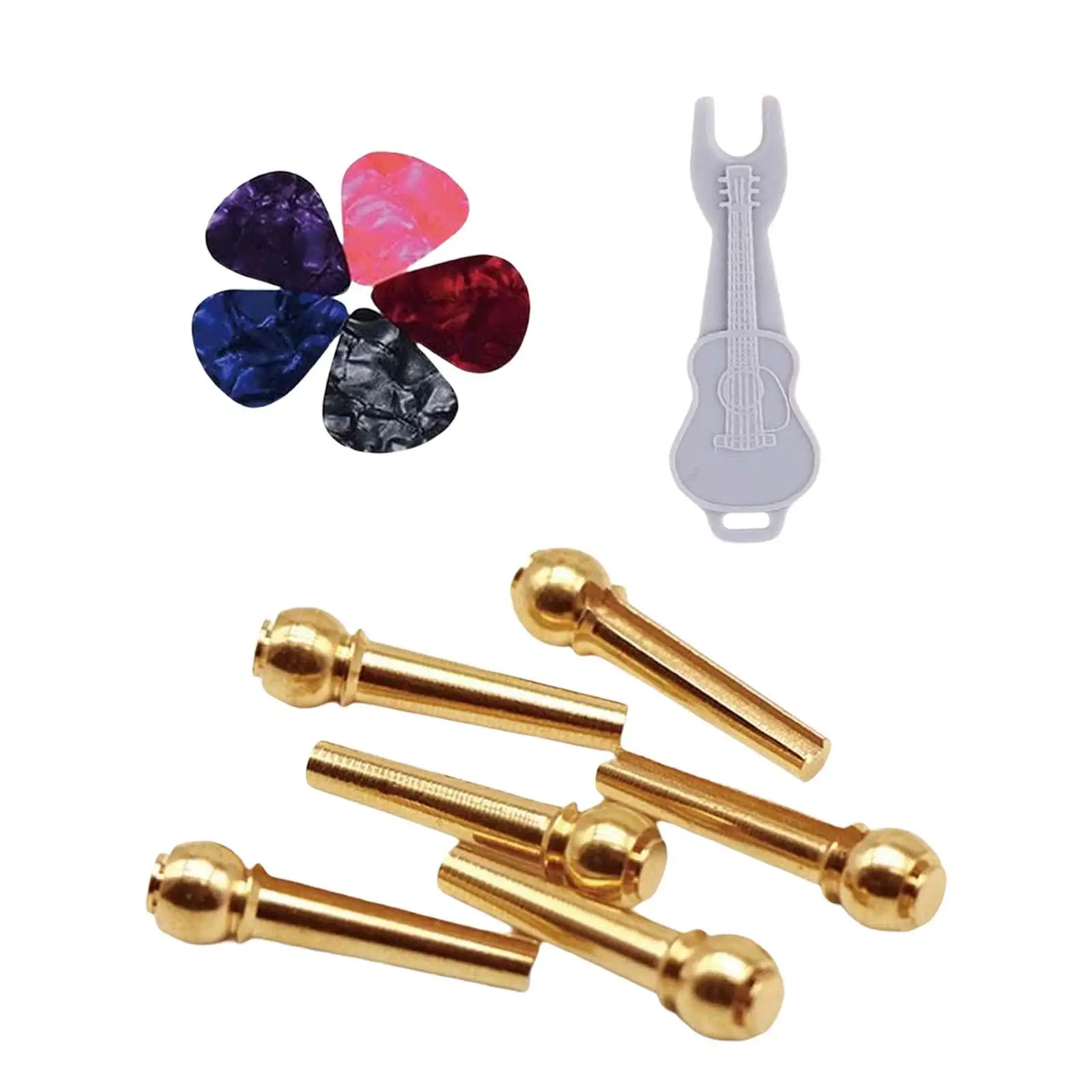 

Guitar Bridge Pins Puller Peg Remover Multifunction Replacement Parts for Acoustic Guitar