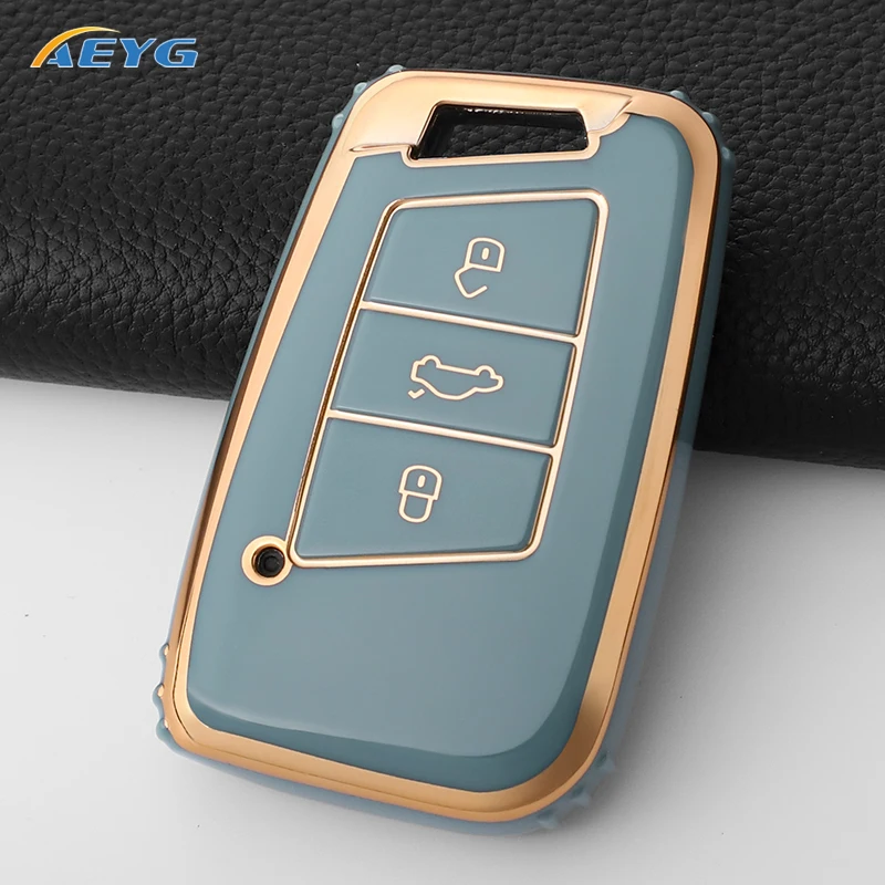 Чехол для автомобильного ключа VW Volkseagen Passat B8 Magotan For Skoda Superb A7 Kodiaq