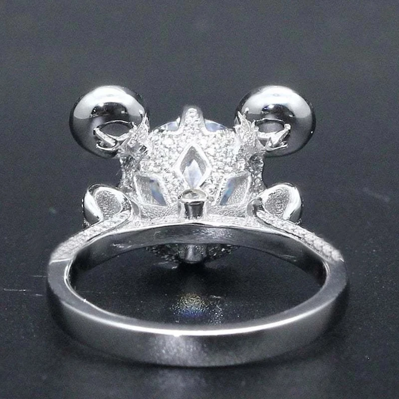 Кольца для женщин уникальное очаровательное посеребренное кольцо в виде мыши