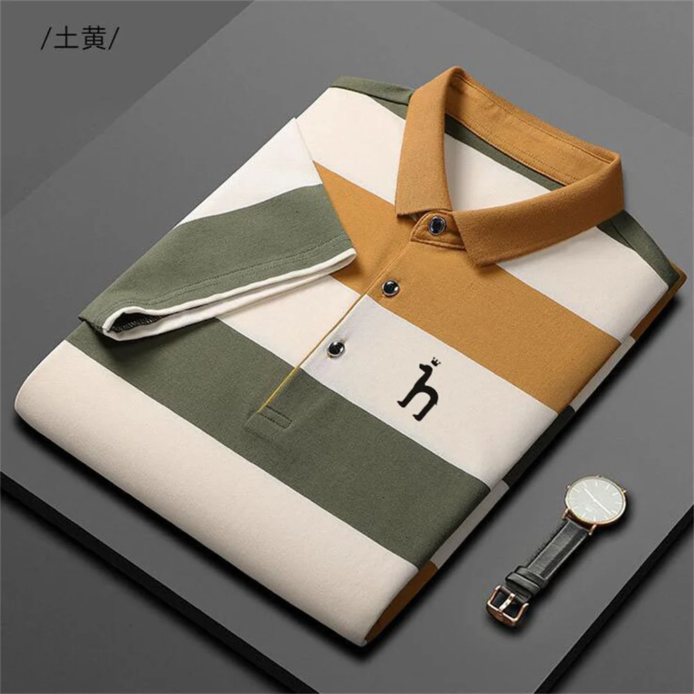 

Men Luxury Brand HAZZYS Polo Shirts Cotton Short Sleeve T-Shirt Summer Men Business Casual Sweat Absorbing Tops Tees