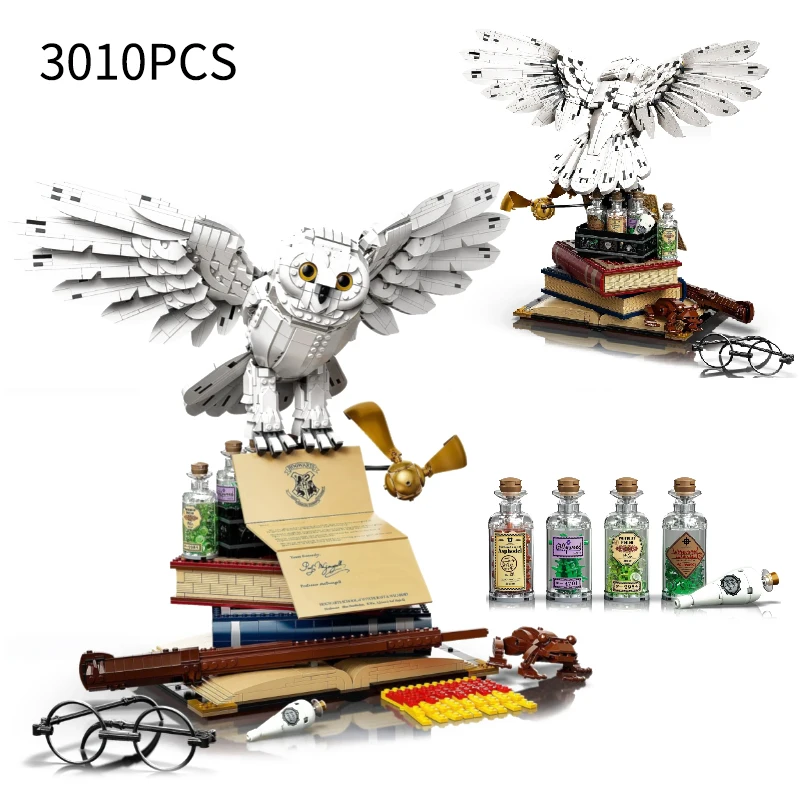 

MOC 3010pcs Collectors Edition Owl Building Blocks Assembling 76391 Model 20th Anniversary Bricks Toys for Children Gift Set