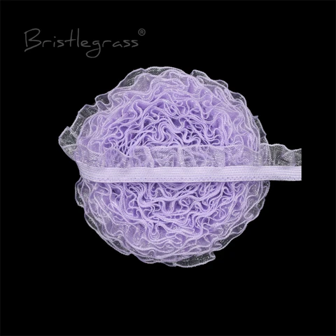 BRISTLEGRASS Эластичная кружевная тесьма из органзы 5/8", 15 мм