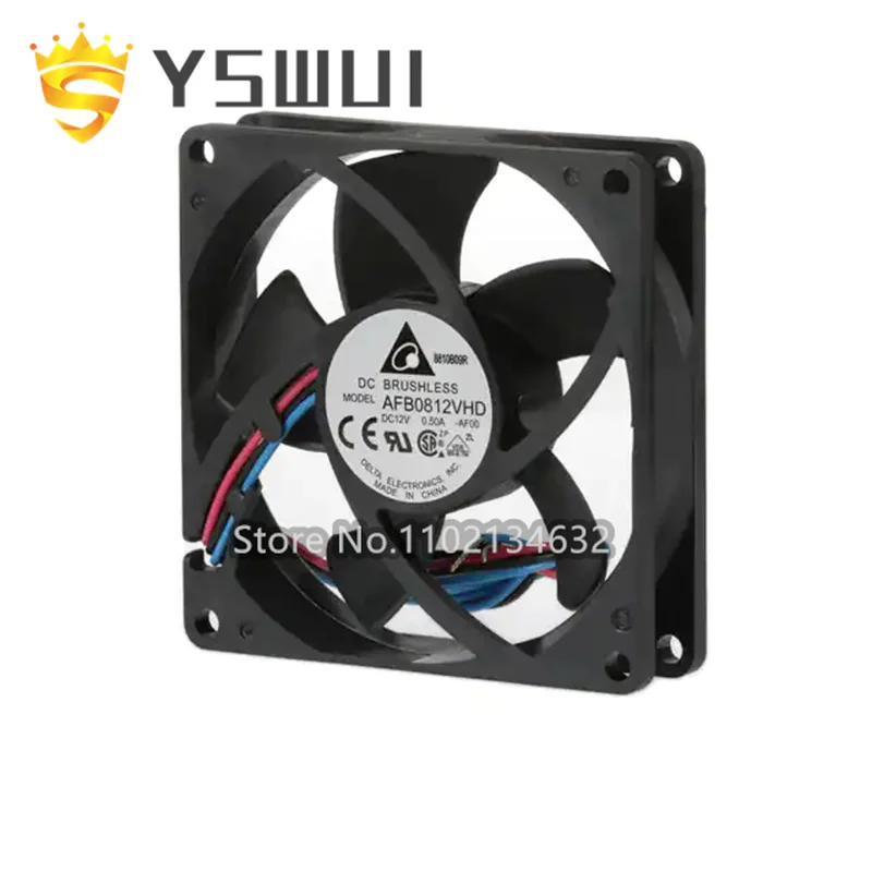 

AFB0812VHD-AF00 Original 80X80X20MM 12V DC FAN W/SPEED SE