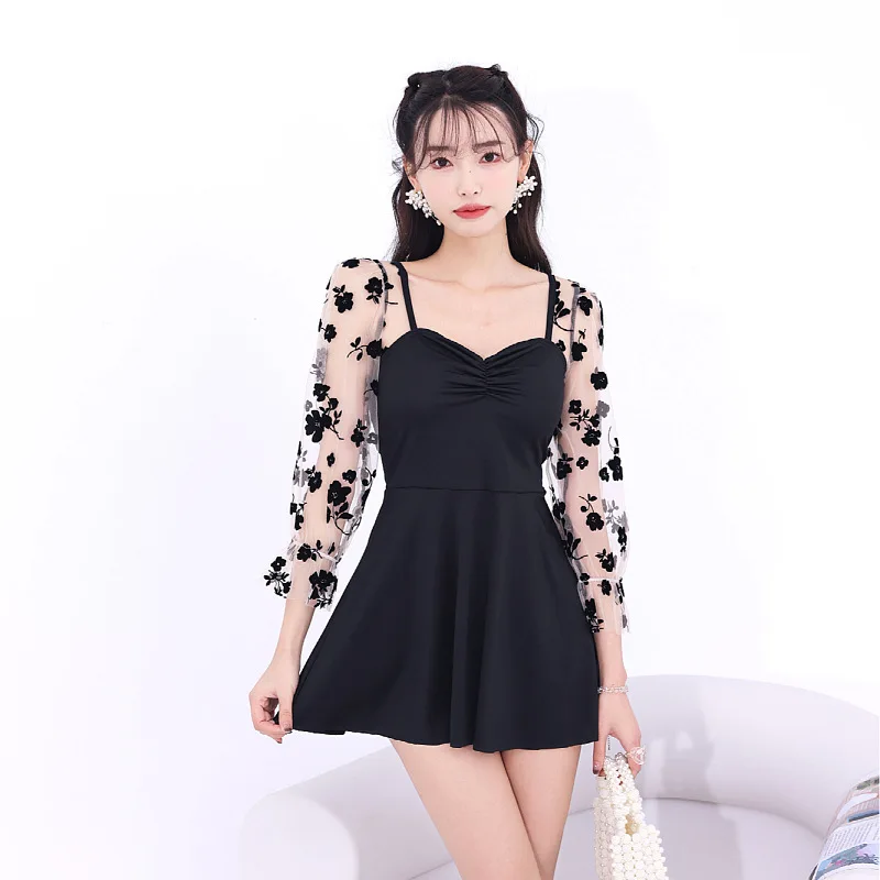 

Женский раздельный купальник, бикини, новинка 2022, боди с пуш-ап, летние пляжные купальные костюмы, Сексуальная кружевная Купальная юбка с принтом