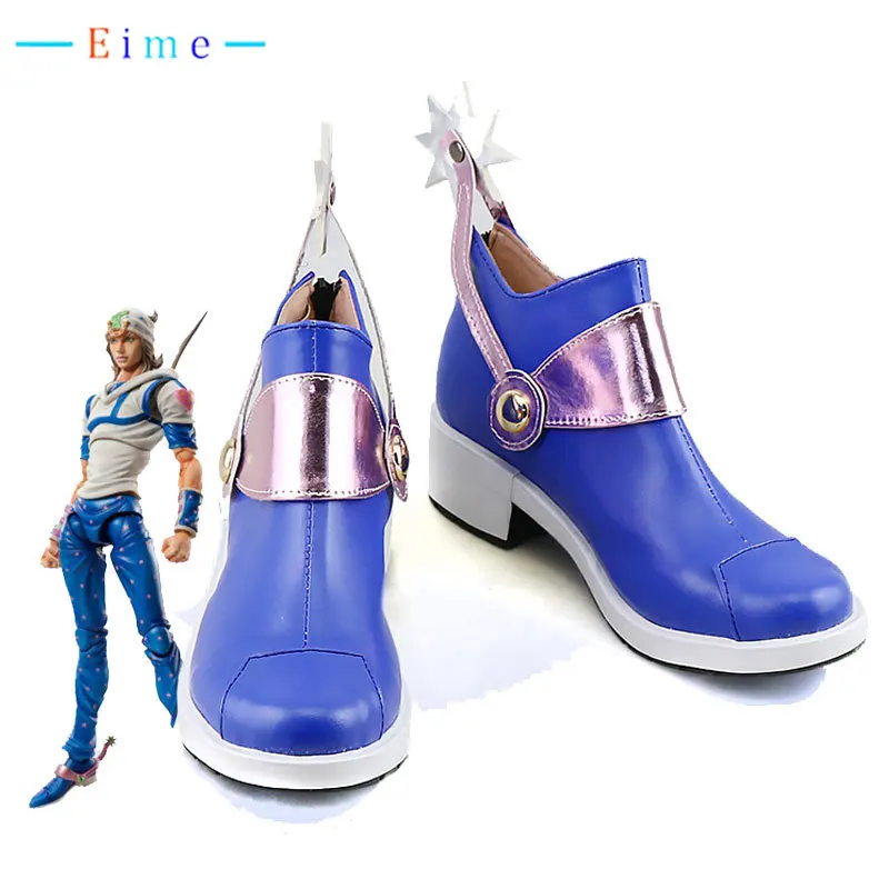 

Anime JoJo's Bizarre Adventure Jonathan Joestar Cosplay Shoes PU Leather Shoes Cosplay Prop Halloween Boot Custom Made